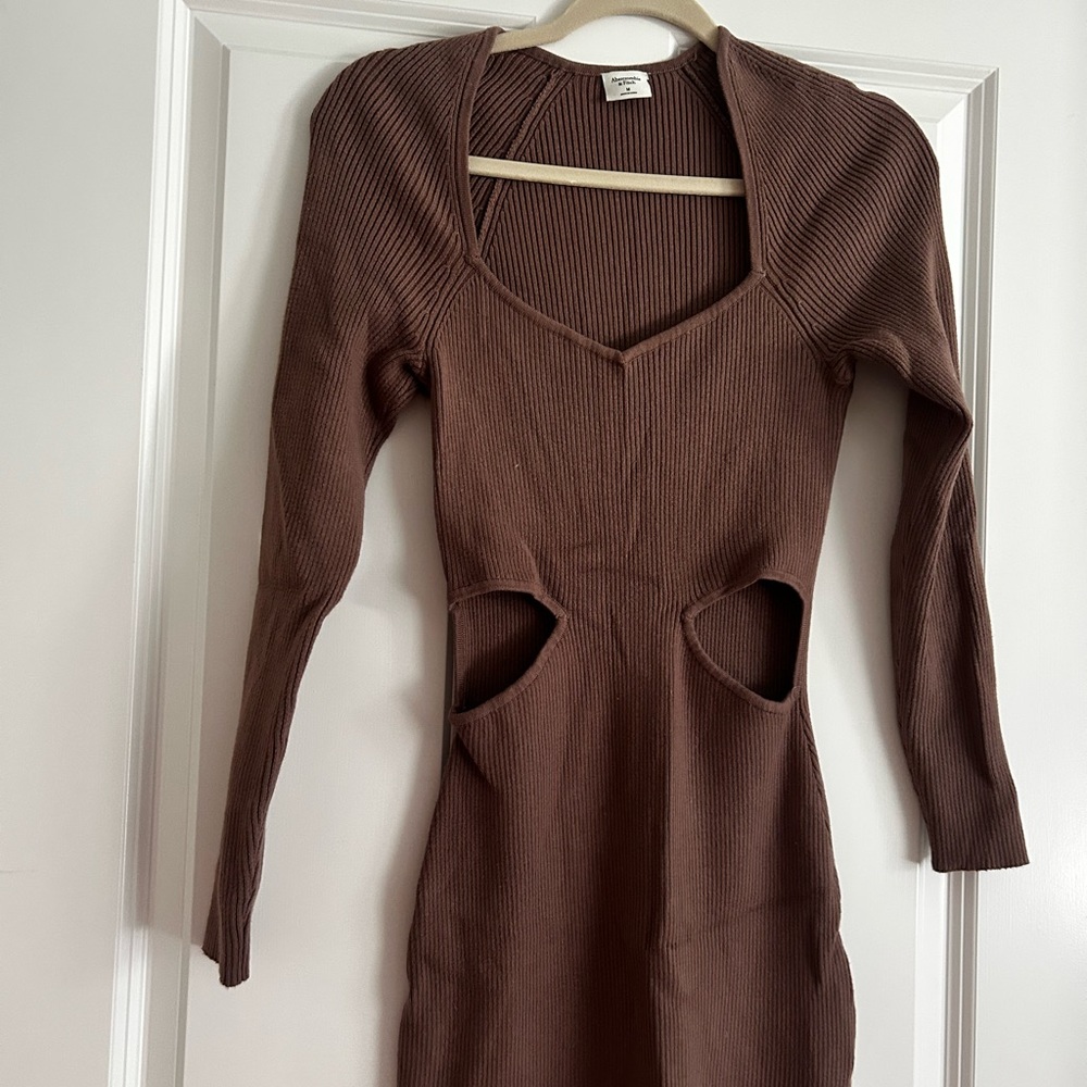 Abercrombie & Fitch Chocolate Long Sleeve Dress